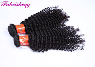 バージンの未加工インドのカーリー ヘアー、100%の自然なインドの毛の未加工に加工されていない毛の編むこと