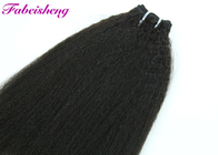 黒い未加工ペルー7Aのバージンの毛/ブラジルの人間の毛髪は織り方で縫います
