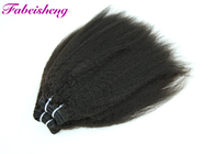 黒い未加工ペルー7Aのバージンの毛/ブラジルの人間の毛髪は織り方で縫います